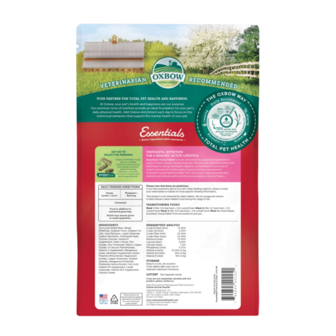 Oxbow Animal Health Essentials Young Rabbit Food - 5 lb